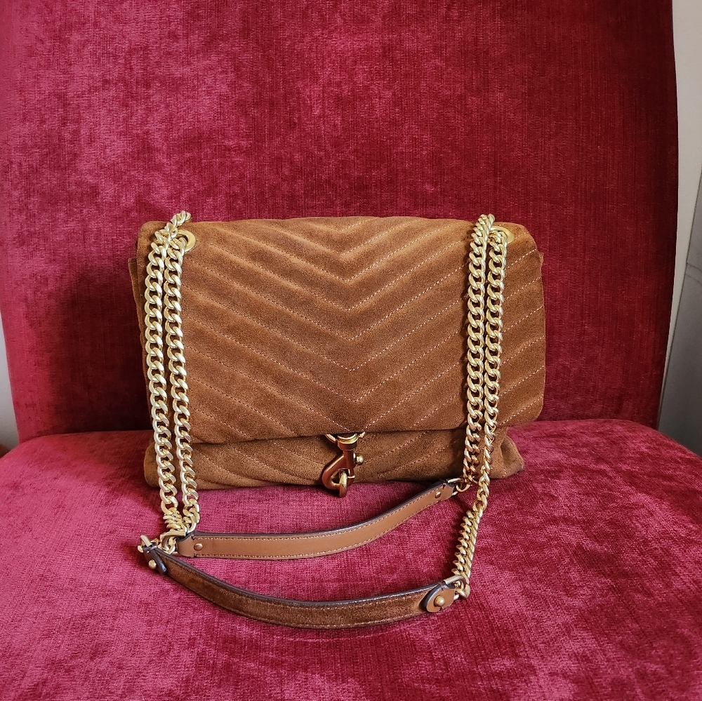 Rebecca Minkoff Suede Edie Shoulder Bag - EUC